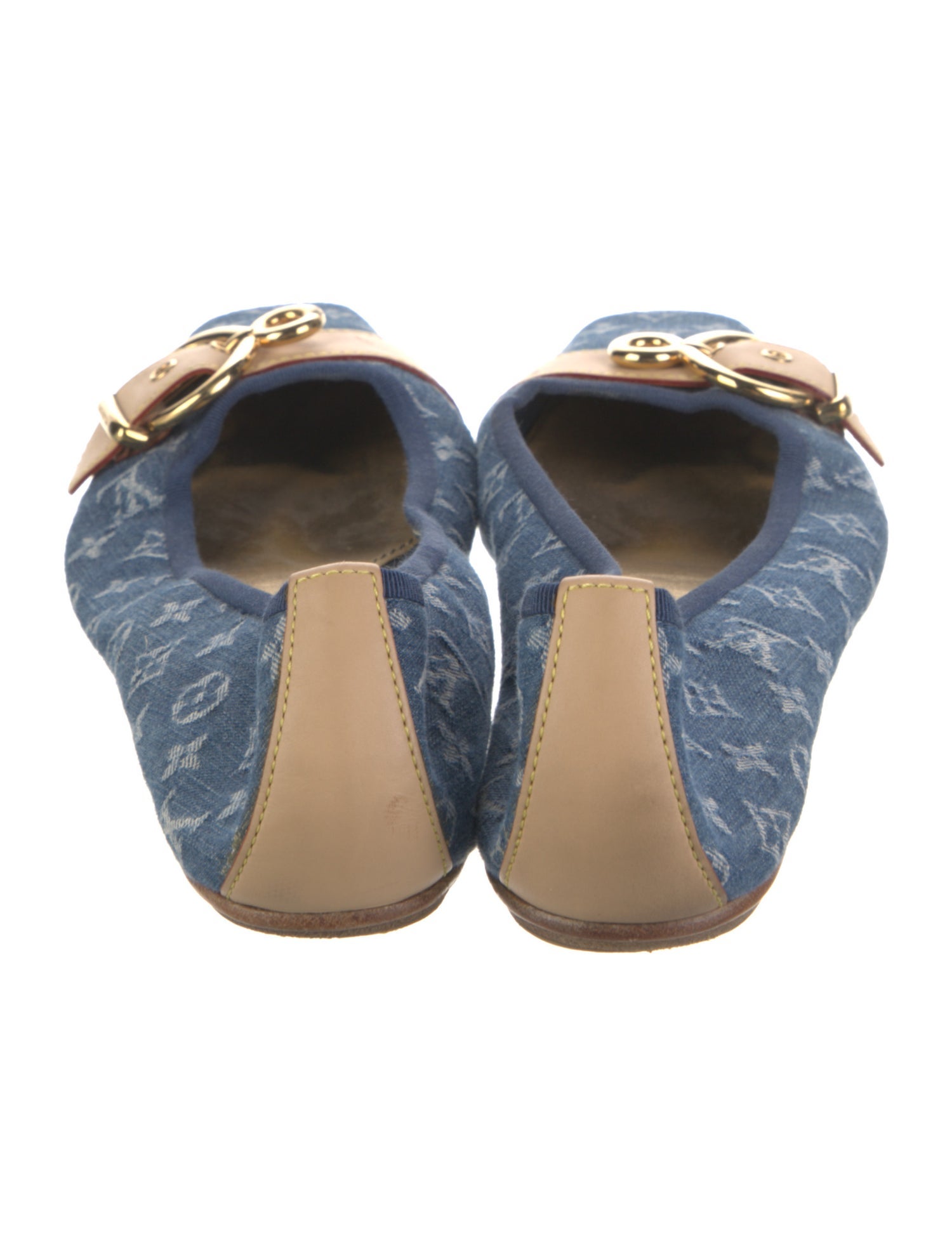 Louis Vuitton LV Monogram Denim Ballet Flats
